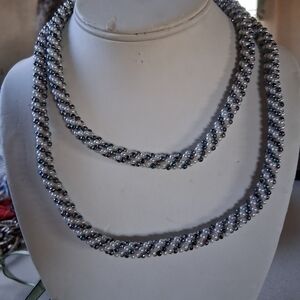 Elegant Twisted Bead Necklace